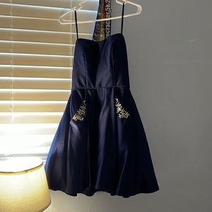 Navy blue dress